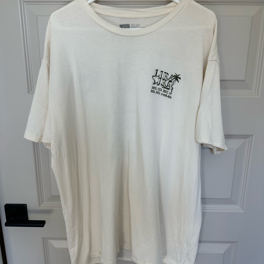 Lira Cream Short Sleeve Tee Casual Comfort